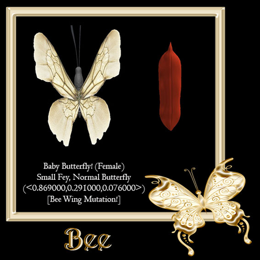 {Papillon} Fe/Sma/Nor/Fey/Butterfly/Bee Cocoon