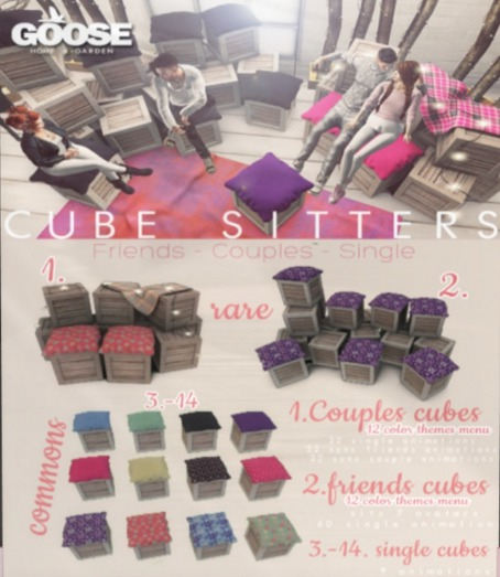 GOOSE - singles cubes - plain green