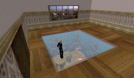 floor fish tank