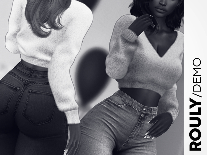 ROULY :: Afrodita Skinny Jeans & Fluffy Sweater  - DEMO
