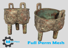 Mesh Place - Chinese Li Ding  Food Vessel - Full Perm Mesh