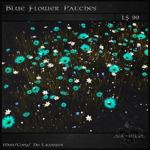 *OA-MEO* Blue Flower Patches [HUD] WearMe