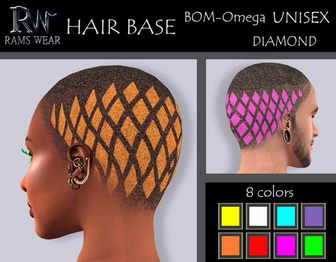 RAMS WEAR-Hair Base Color-Diamond 