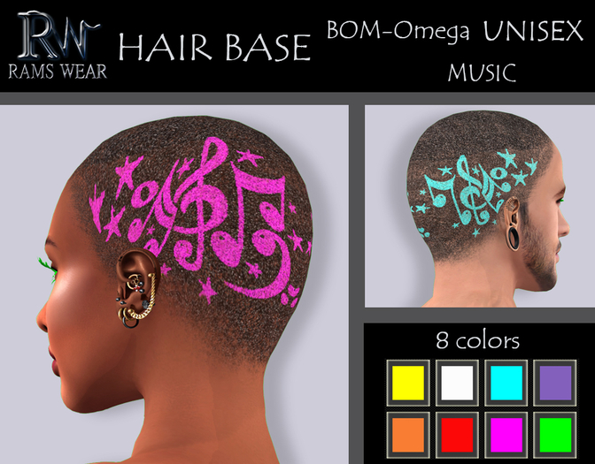 RAMS WEAR-Hair Base Color-Music 