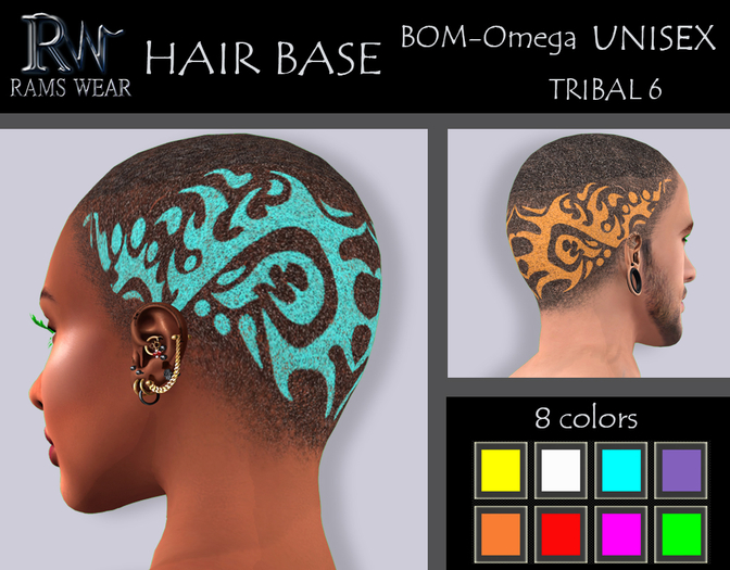 RAMS WEAR-Hair Base Color-Tribal 6 