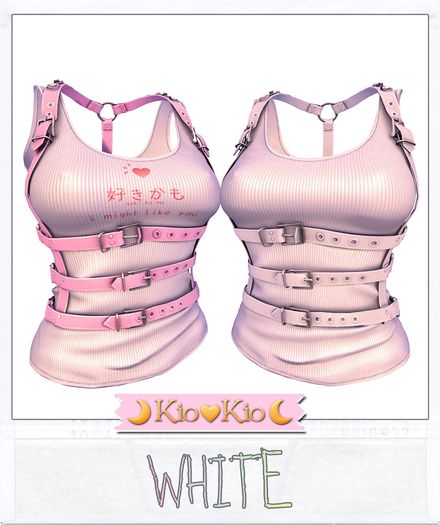 =Kio= Strapped In - White -