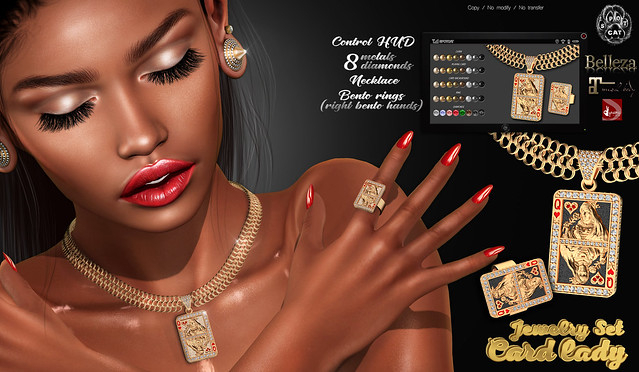 [ SpotCat ] Card lady - Jewelry Set