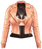 Kaithleen's Colette Leather Moto Jacket - Gold