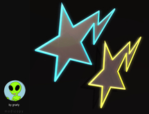 G/\/ARLY:: Bape STar Neon Light - Aqua