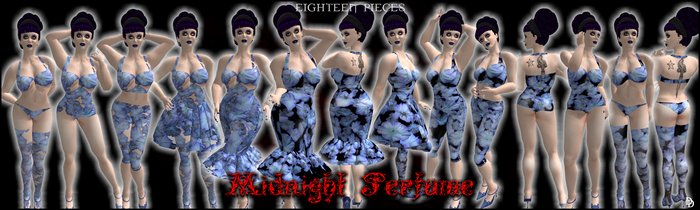 Dare Designs: Midnight Perfume - blue