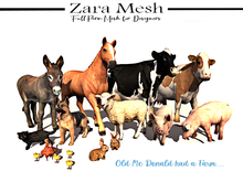 Zara Mesh - Animals - Farm Pack - FULL PERM MESH