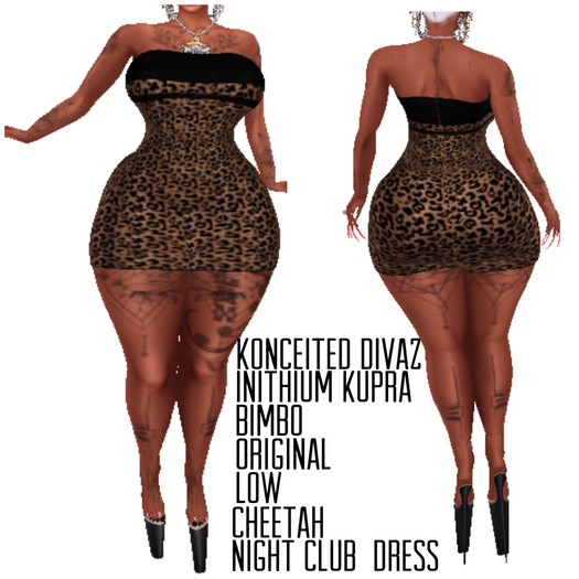 {KONCEITED DIVAZ}CHEETHA DRESS INITHIUM KUPRA