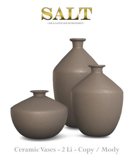 [SALT] - Ceramic Vases -  Beige 