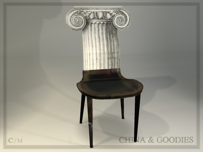 Ionic Chapitello Lacqured Chair -C&G-
