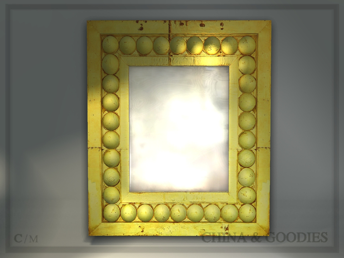 Yellow Ceramic Mirror -C&G-