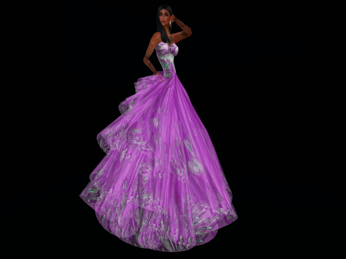 Martha Gown Purple - Add!