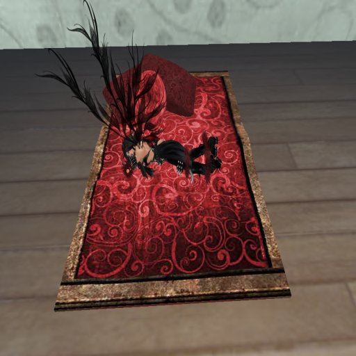 Lonely Hearts Rug - Garnet