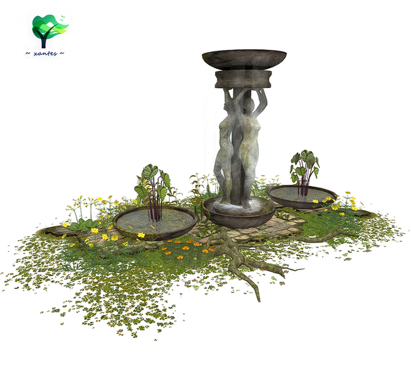 Three Water Goddess Fountain
