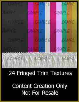 Second Life Marketplace - 24 Fringed Trim Textures
