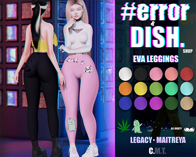 DISH. & #error - eva leggings - mint