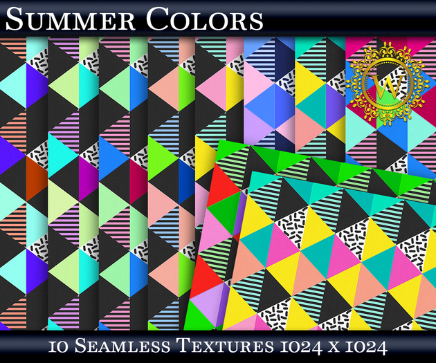 Summer Colors 10 Seamless Fabric Textures - WonderWall