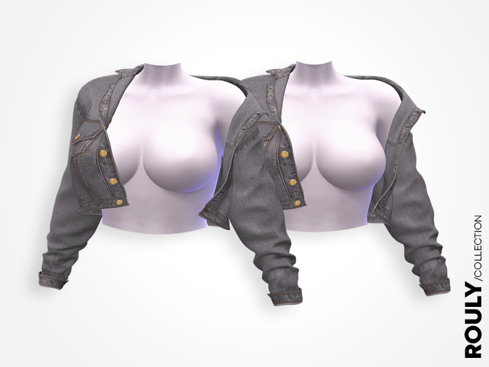 08 ROULY :: Summer Denim Jacket - Gray