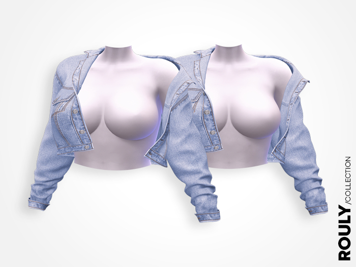 03 ROULY :: Summer Denim Jacket - AliceBlue