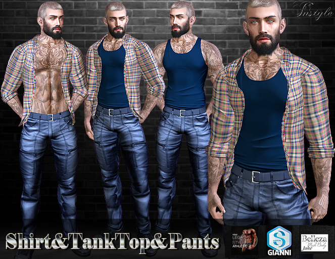 Sale 50%-InStyle-Shirt&TankTop&Pants-v1(Jake,Gianni,Athletic,Legacy)