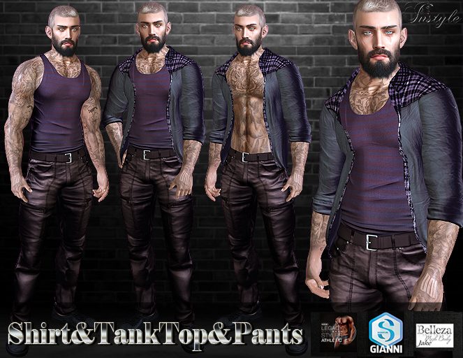 Sale 50%-InStyle-Shirt&TankTop&Pants-v2(Jake,Gianni,Athletic,Legacy)