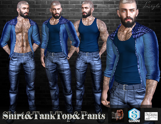 Sale 50%-InStyle-Shirt&TankTop&Pants-v4(Jake,Gianni,Athletic,Legacy)