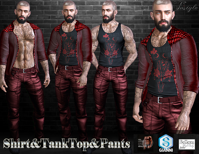 Sale 50%-InStyle-Shirt&TankTop&Pants-v5(Jake,Gianni,Athletic,Legacy)
