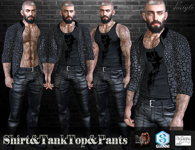 Sale 50%-InStyle-Shirt&TankTop&Pants-v7(Jake,Gianni,Athletic,Legacy) - PROMO