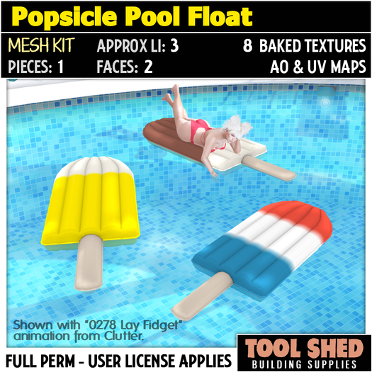 Tool Shed - Popsicle Pool Float Mesh Kit