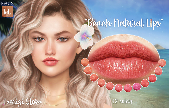 Temizi Store "Beach Natural Lips" (LeLUTKA EVO X - Evolution)