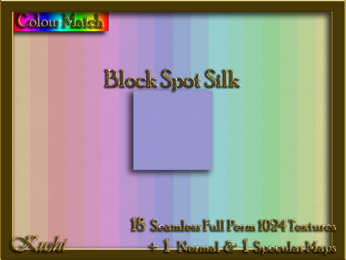 Block Spot Silk Solids Seamless Texture Set