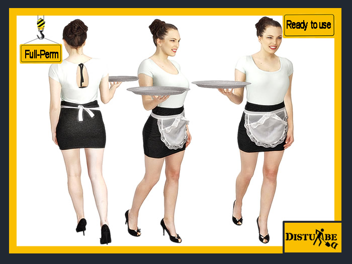 ::DisturbeD:: Naomi Waitress with Tray Girl Character - FULL PERM MESH
