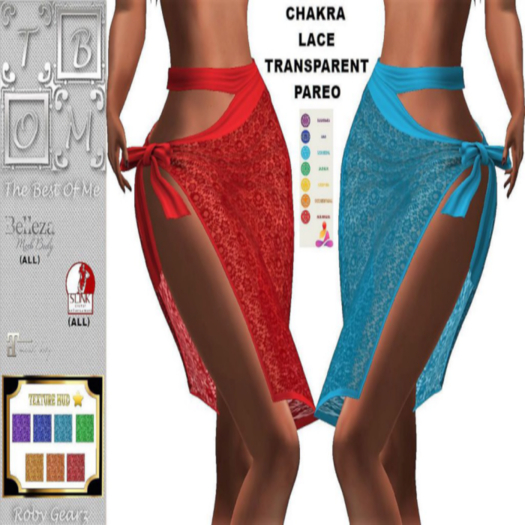 ::T.B.O.M::Chakra Lace Transparent Pareo