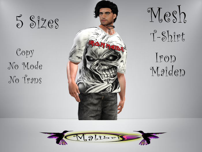 Mesh Box Gothic T-Shirt Iron Maiden 5 Sizes *