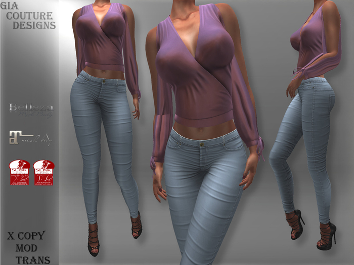 "GCD" Robin Silk Top Pink