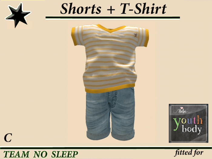 Set shorts jeans + T-Top y
