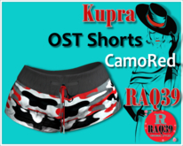 [R39] Kupra OST Shorts CamoRed