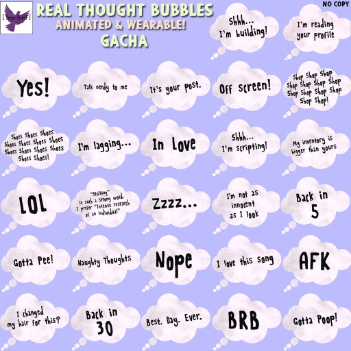 [ free bird ] Real Thought Bubble - Shhh...Scripting