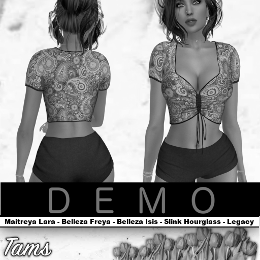 DEMO - Drawstring Ruched Top and Shorts - Kendra