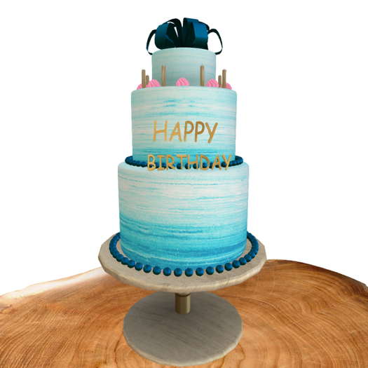DFS Happy Birthday Cake - Blissful Blue (SALE)