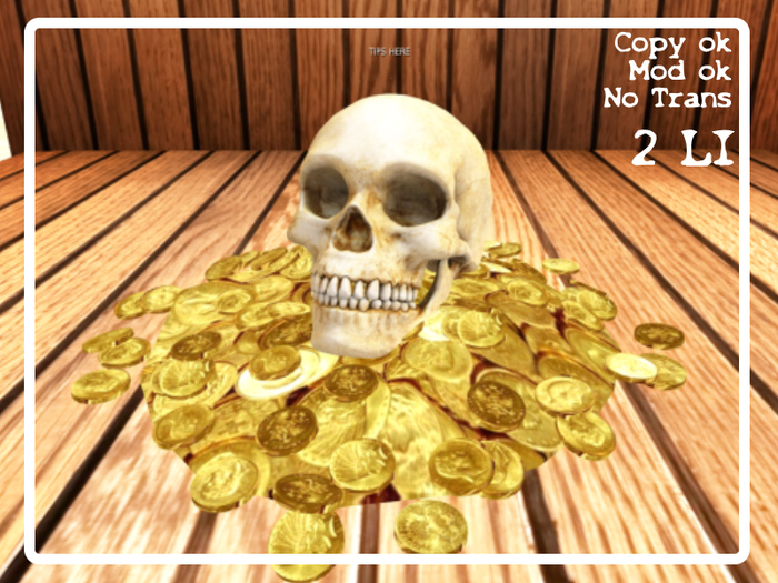 Belvedere - Treasure skull Tipjar