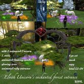 Elvish Unicorn enchanted forest entrance-Box