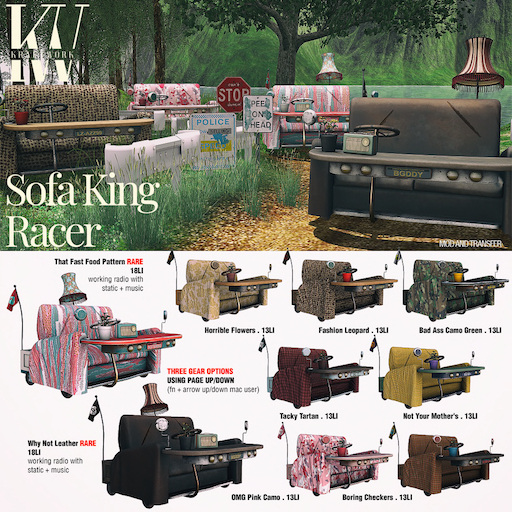 KraftWork Sofa King Racer *Full Set*
