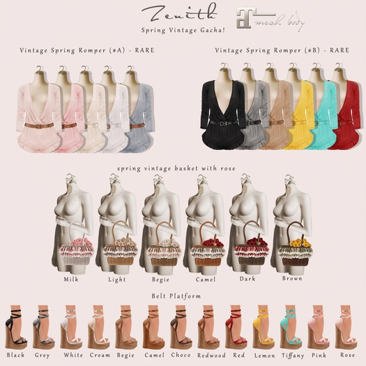 =Zenith=Belt Platform (Rose) -Maitreya