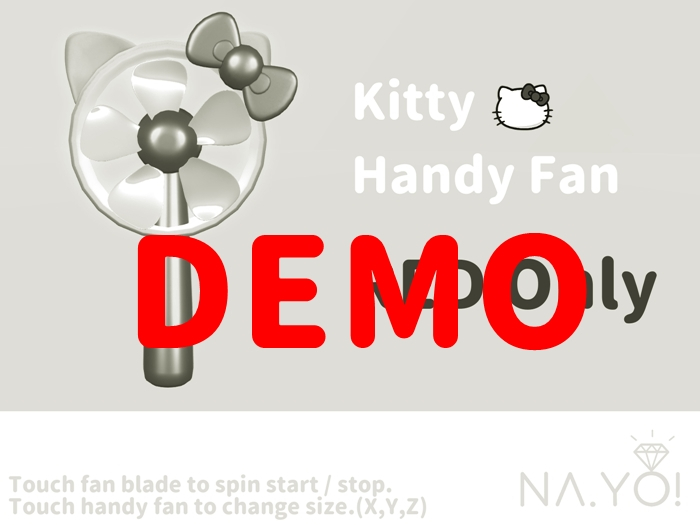 NAYO! - Kitty Handy Fan*RED*(R)DEMO-