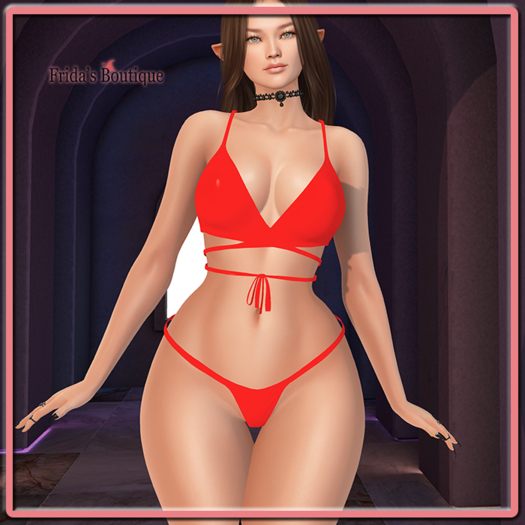 [FB] Aida Swimsuit Red